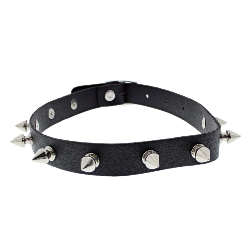 Zac's Alter Ego - 1-Row Spike Studded foulard - Noir